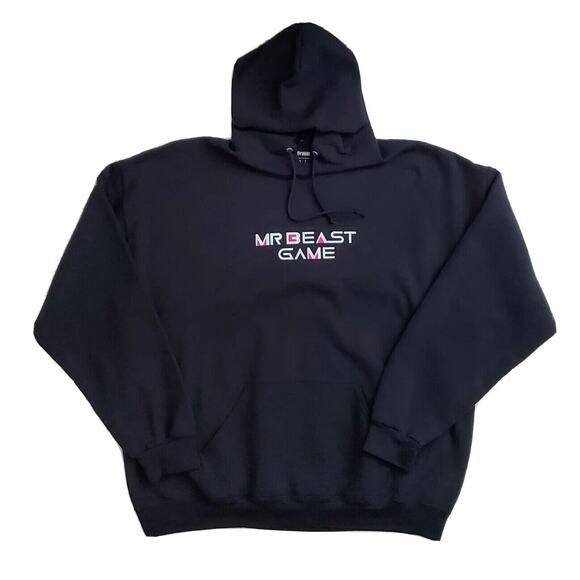 Mr.‎ Beast Game Let The Games Begin Limited Edition Sweatshirt Hoodie 2XL Black - Picture 1 of 7